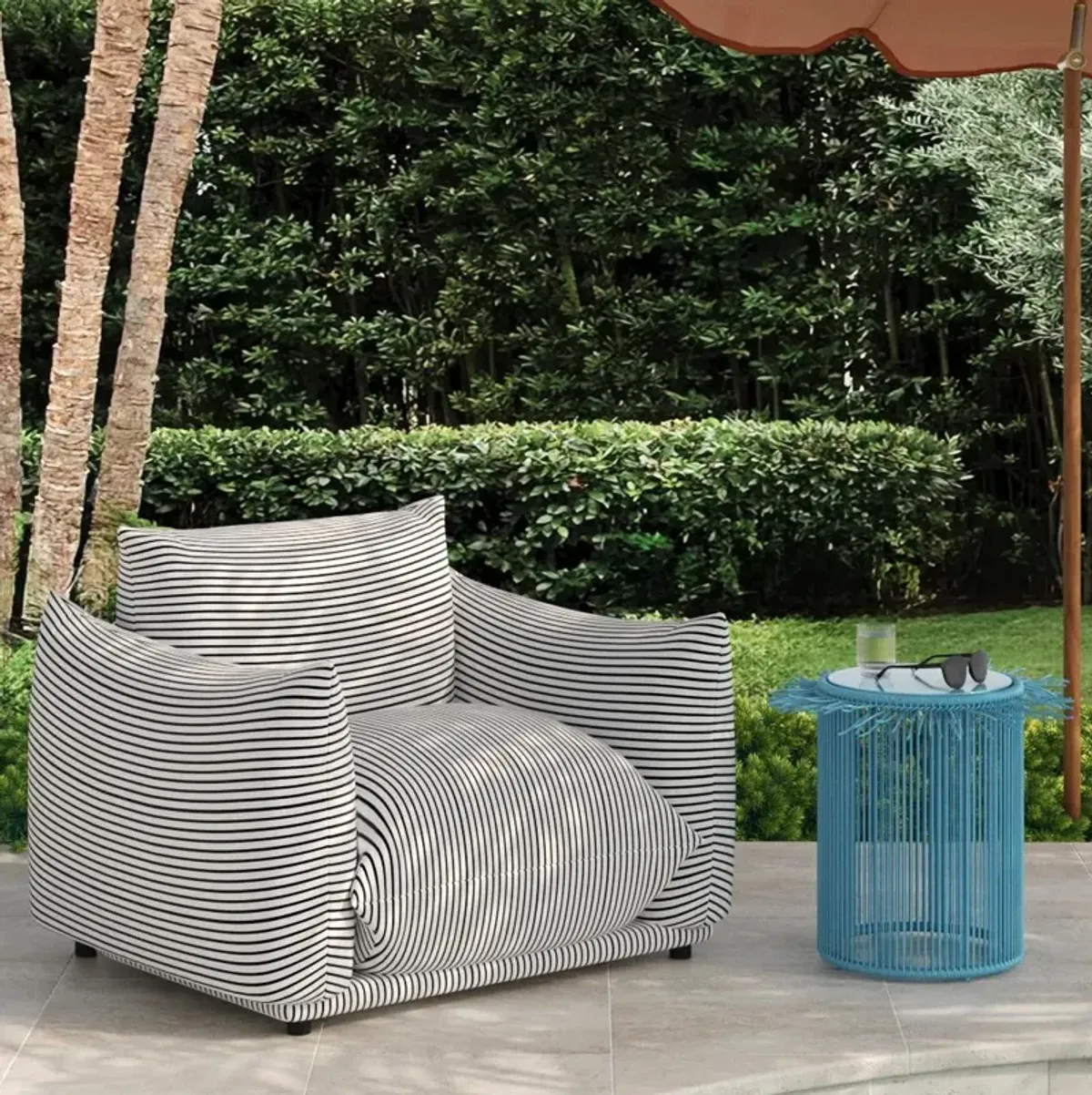 Saint Tropez Pearl Stuffed Armchair