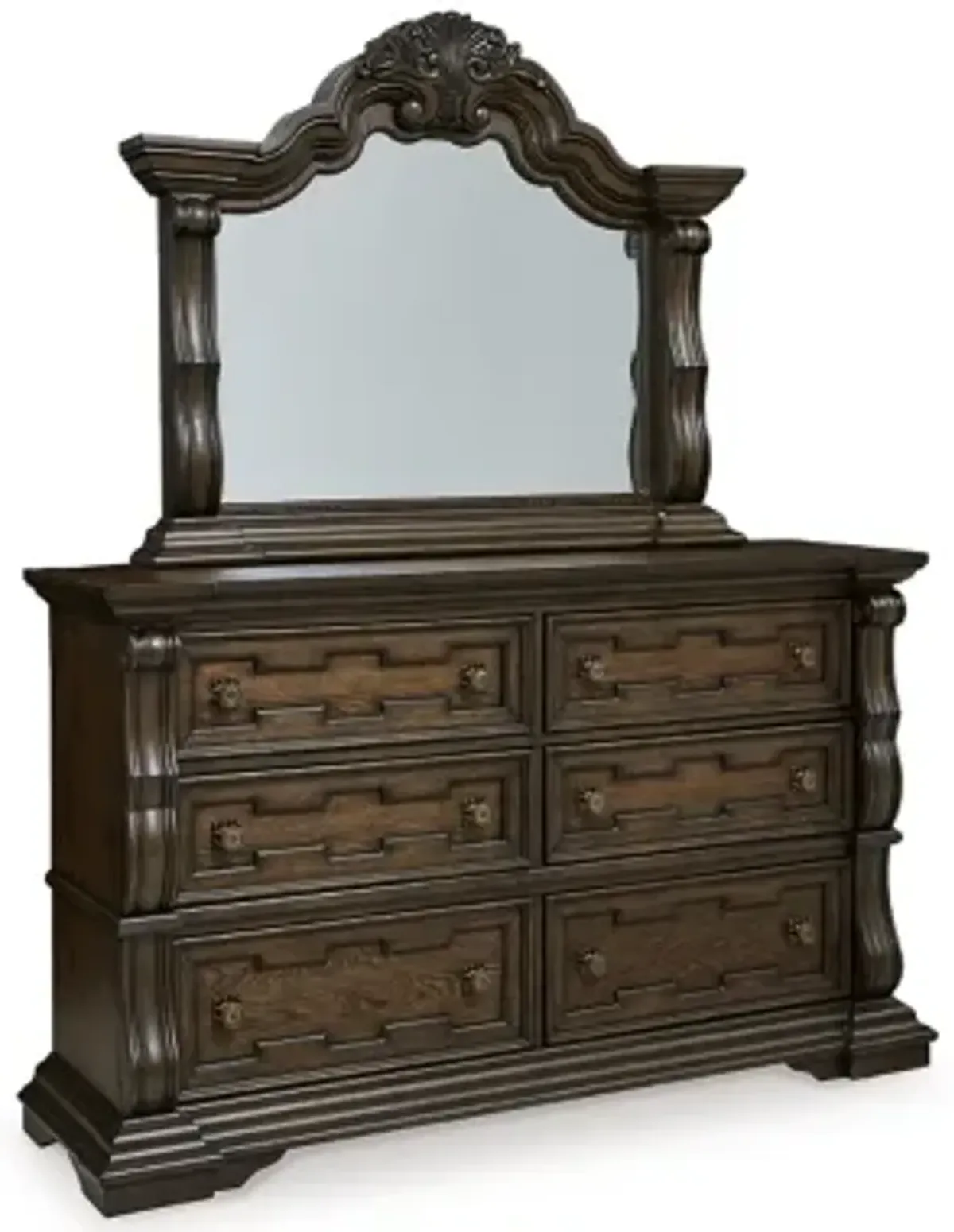 Maylee 6 Drawer Dresser and Mirror