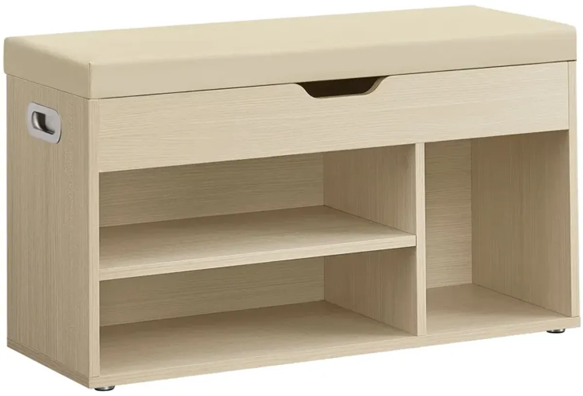 Storage Bench with Cushion for Versatile Seating and Hidden Storage