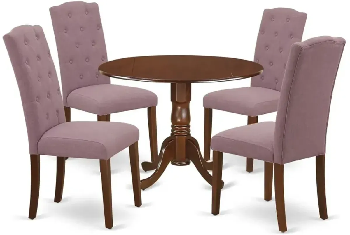 Dining Room Set Mahogany, DLCE5-MAH-10