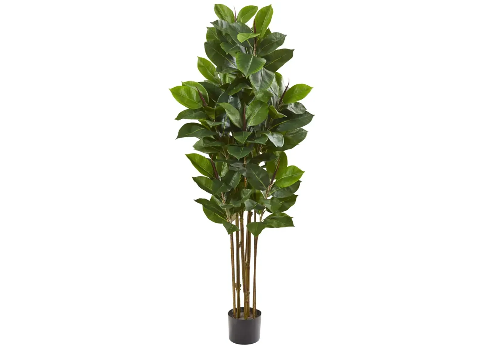 HomPlanti 58 Inches Rubber Leaf Artificial Tree