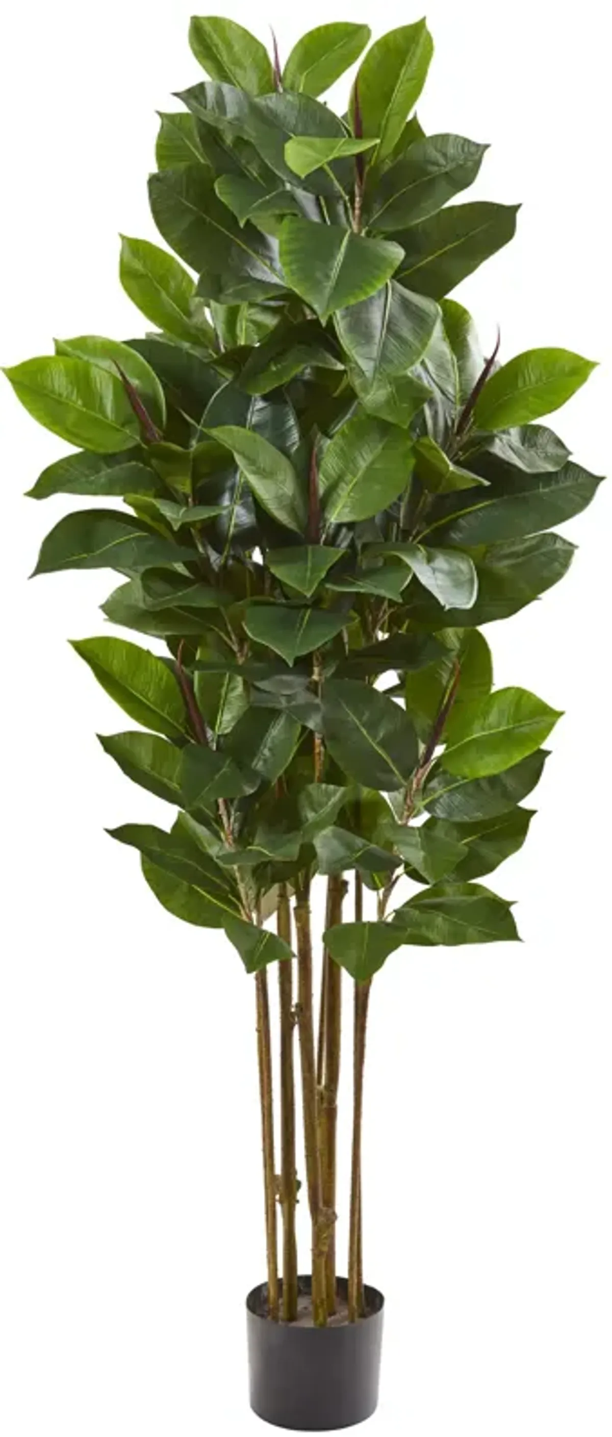 HomPlanti 58 Inches Rubber Leaf Artificial Tree