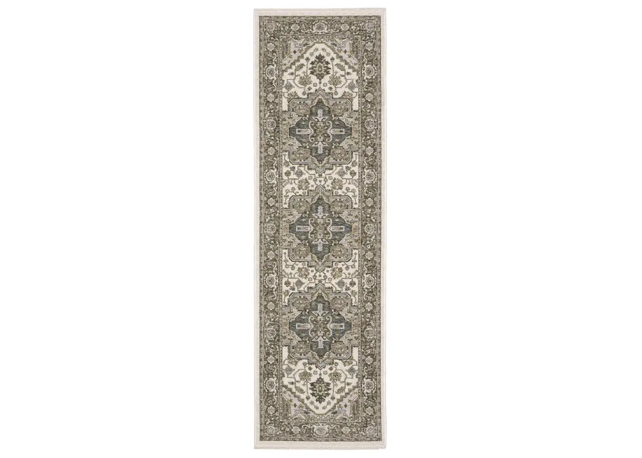 Maharaja 2'3" x 7'6" Ivory Rug