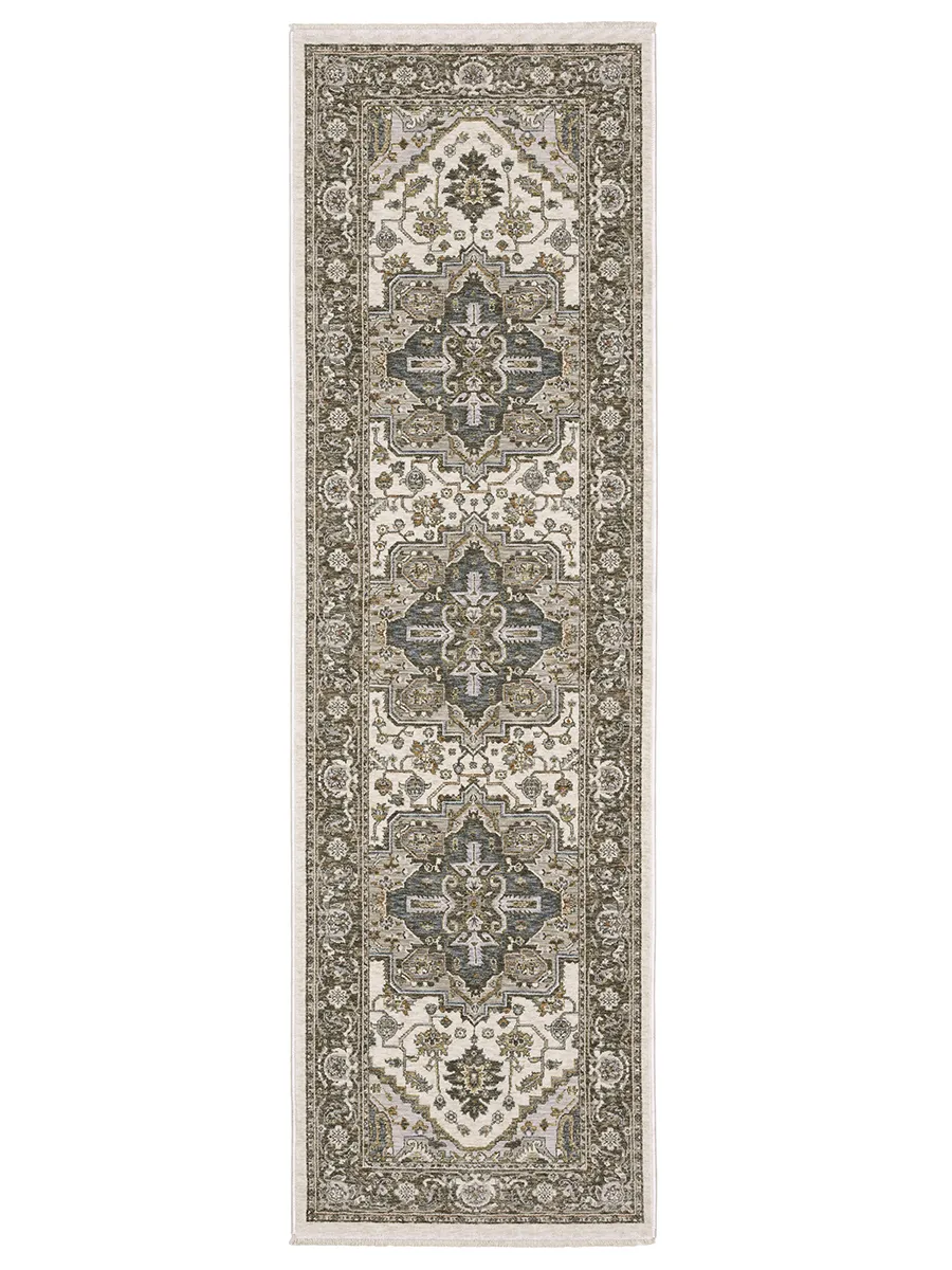 Maharaja 2'3" x 7'6" Ivory Rug