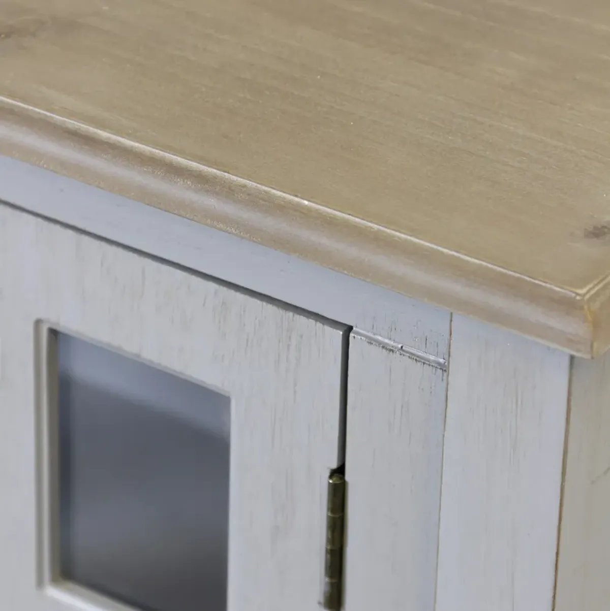 Light Gray Wooden Console