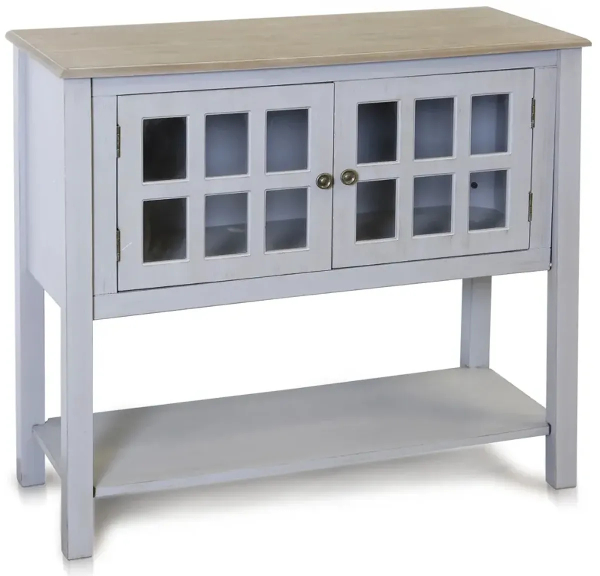 Light Gray Wooden Console