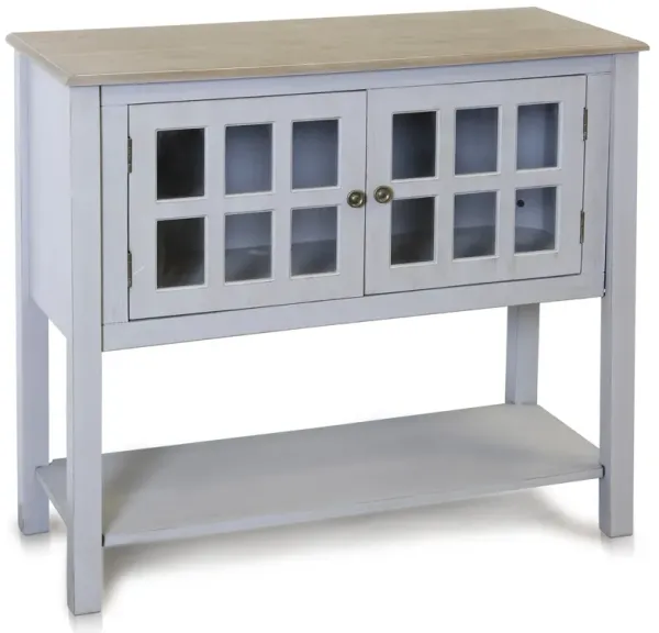 Light Gray Wooden Console