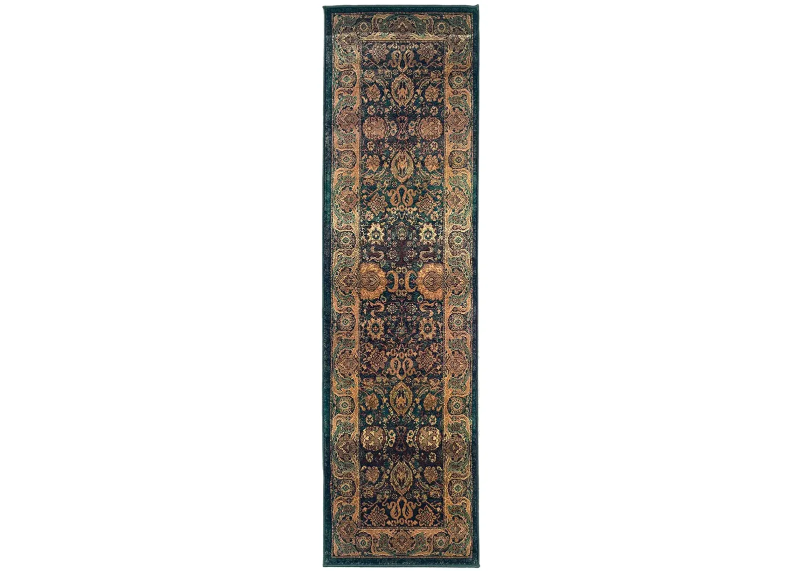 Kharma 2'3" x 7'6" Blue Rug