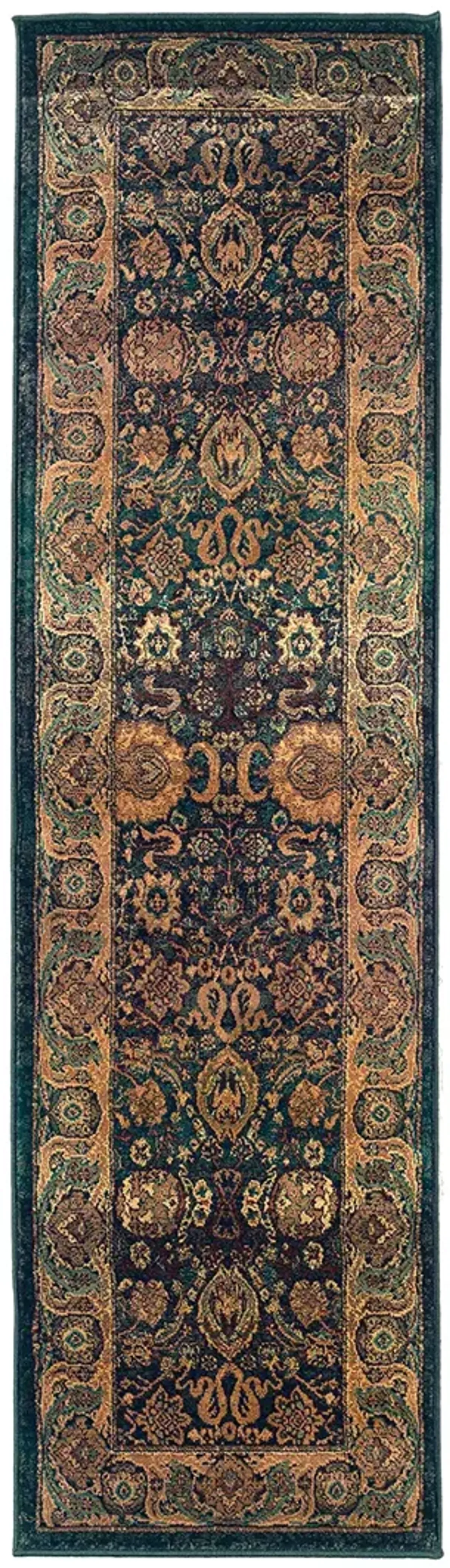 Kharma 2'3" x 7'6" Blue Rug