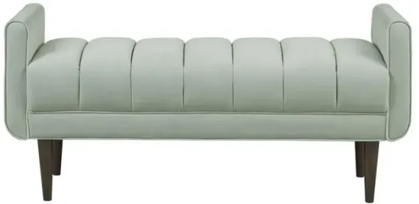 Gracie Mills Wilburn Contemporary Comfort Upholstered Accent Bench