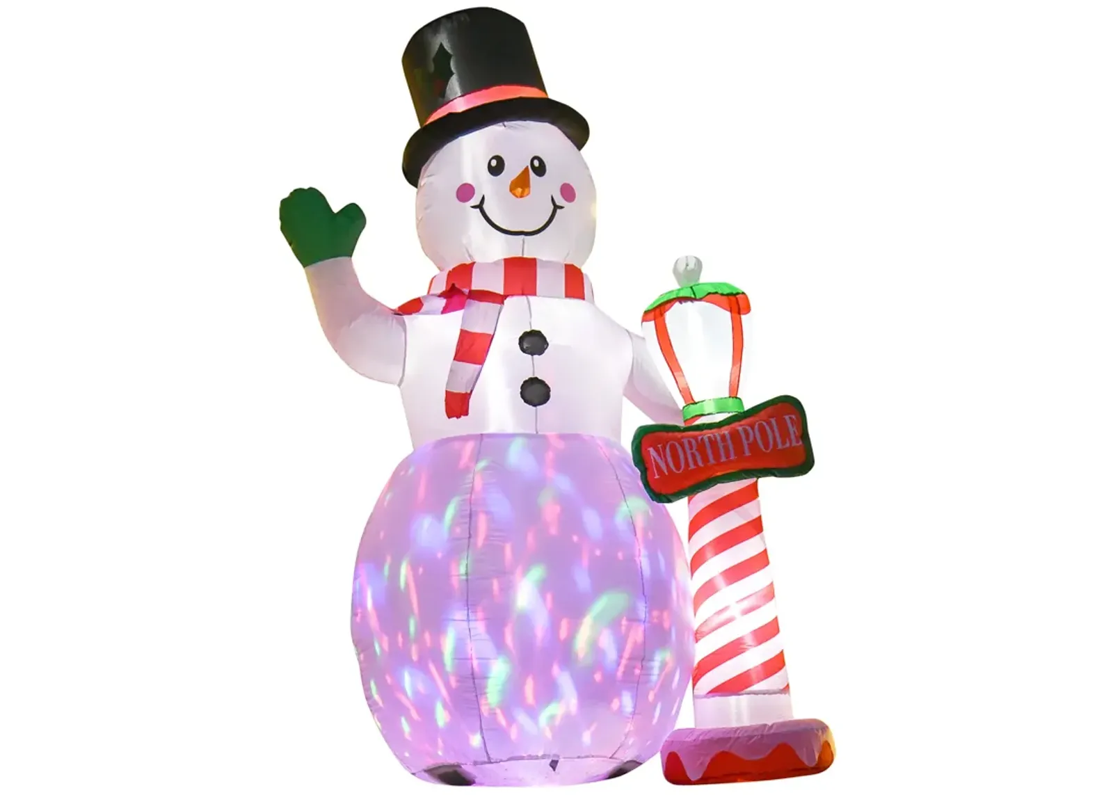 8 ft LED Light Up Snowman Outdoor Christmas Inflatable Lighted Yard Decoration