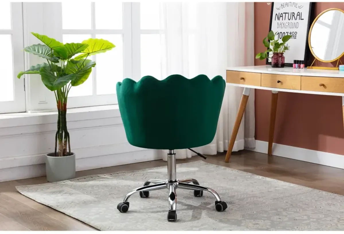 Swivel Shell Chair For Living Room/Bedroom, Modern Leisure Office Chair