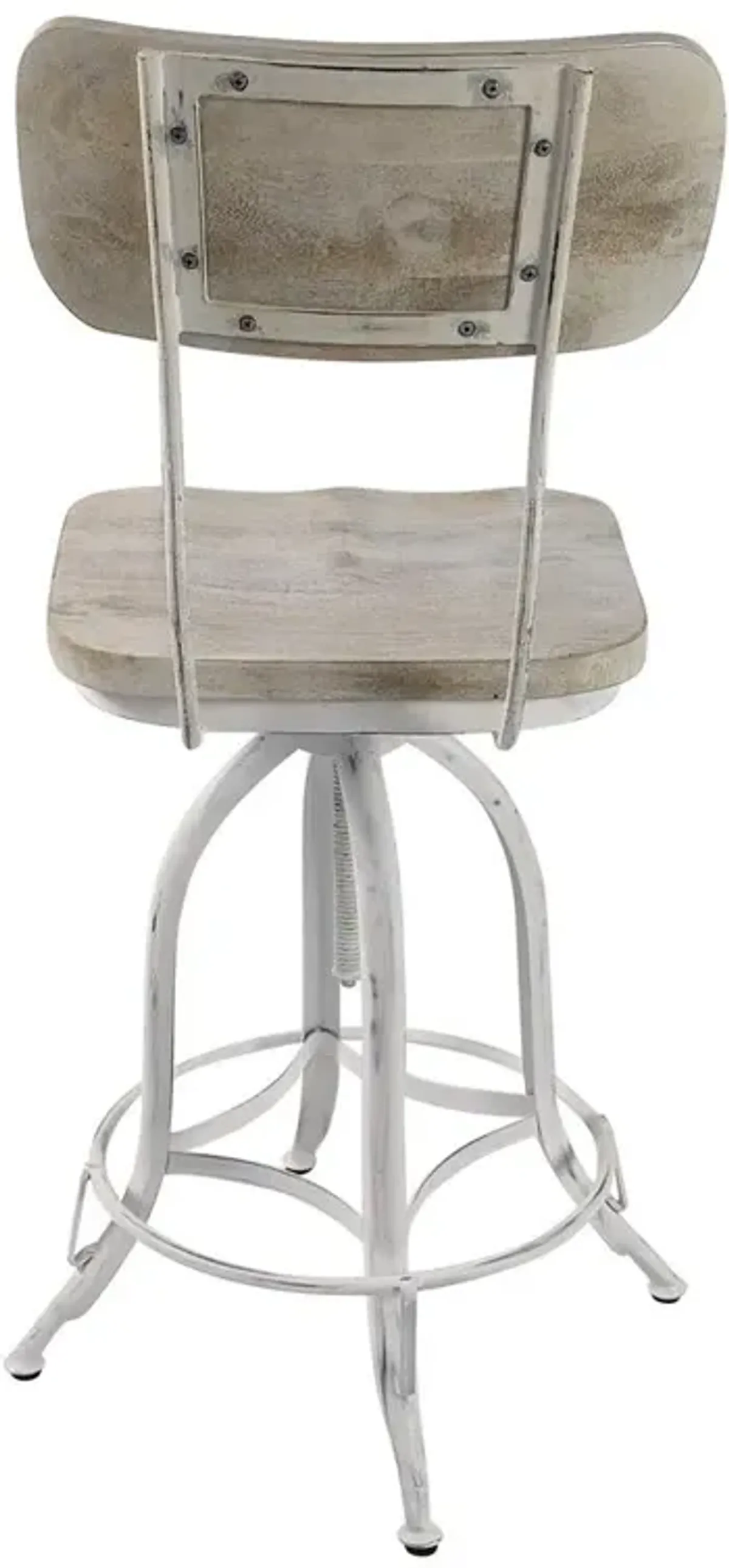 Carolina Living Mason Adjustable Barstool - Whitewash