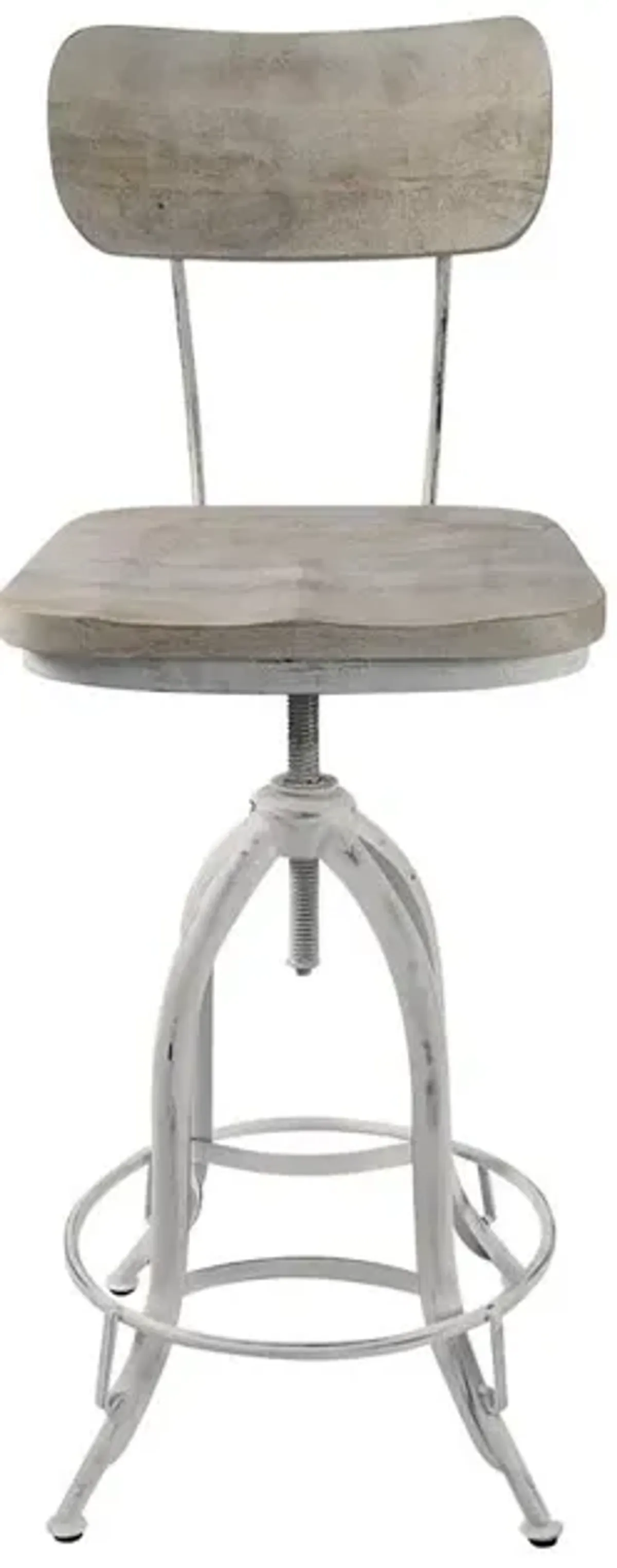 Carolina Living Mason Adjustable Barstool - Whitewash