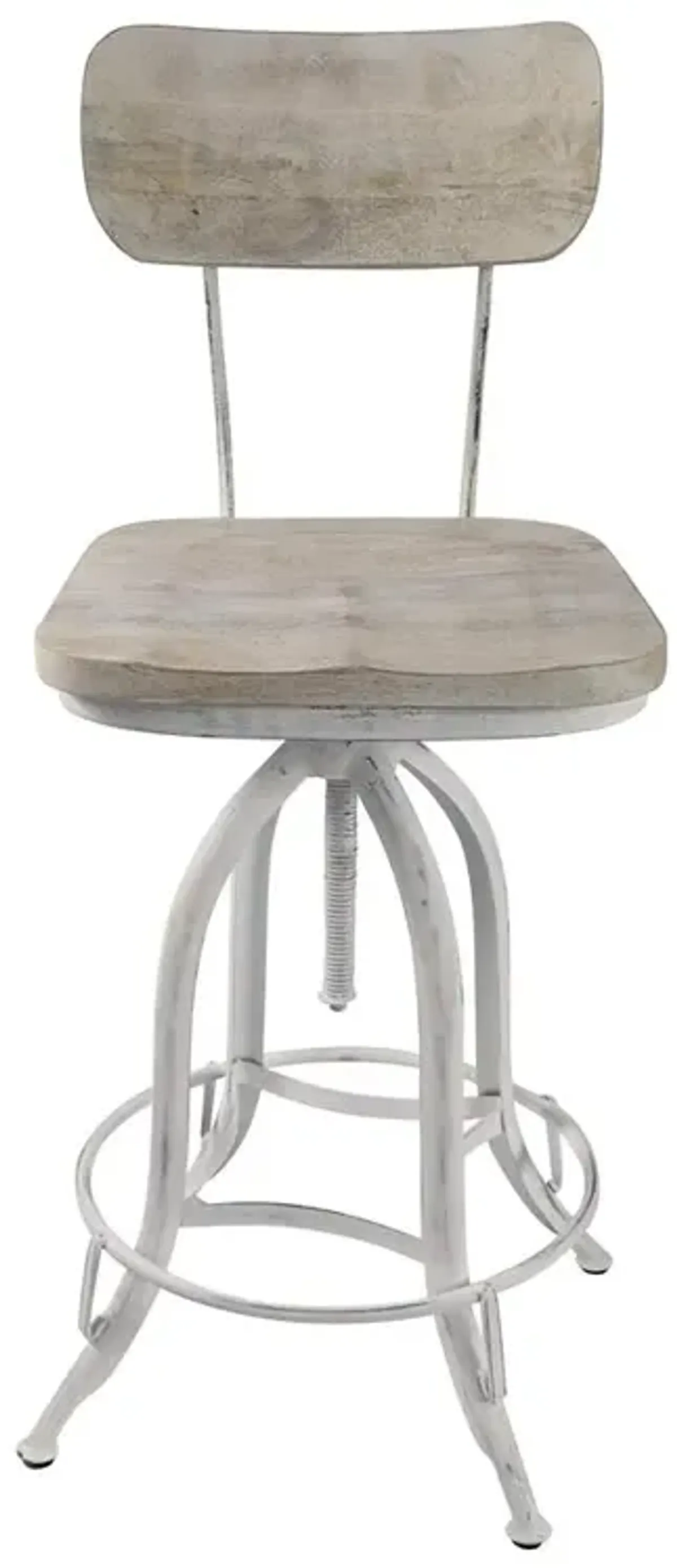 Carolina Living Mason Adjustable Barstool - Whitewash