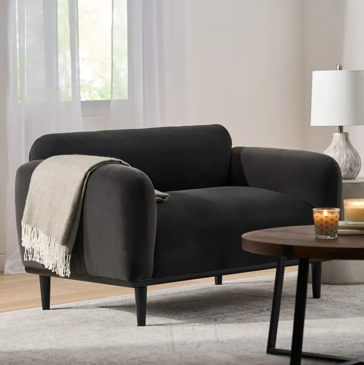 Merax Upholstered Loveseat Sofa