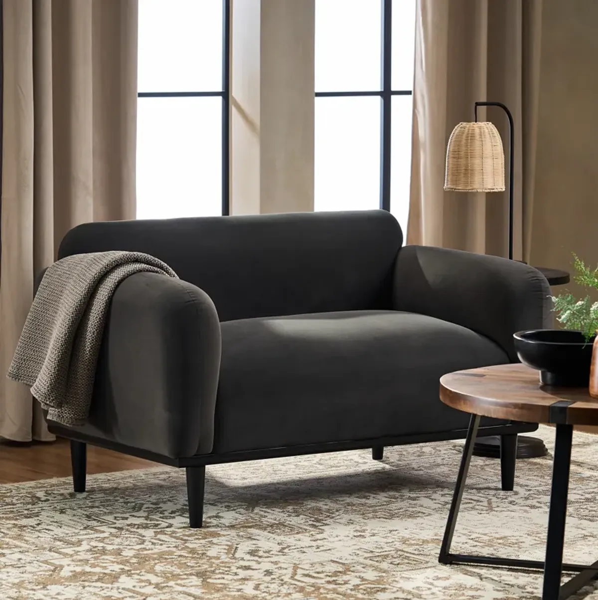 Merax Upholstered Loveseat Sofa