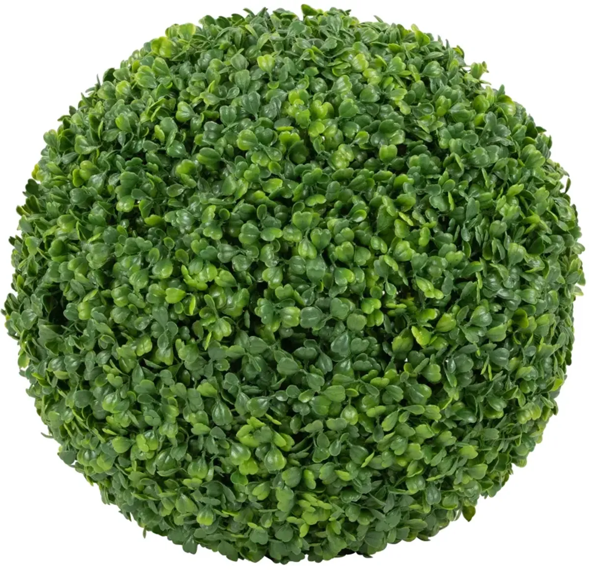 16" Two Tone Green Artificial Boxwood Topiary Ball