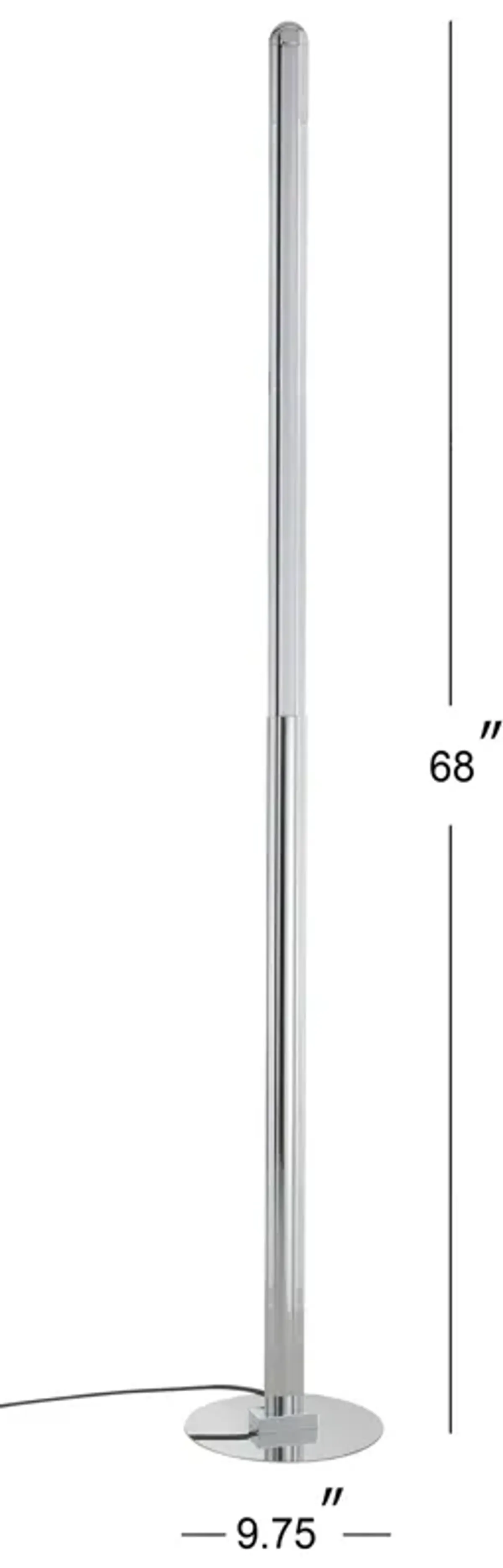 Roxanna Integrated LED Metal Floor Lamp