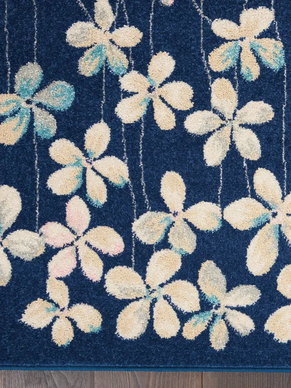 Tranquil TRA04 Navy 2'3" x 7'3" Rug