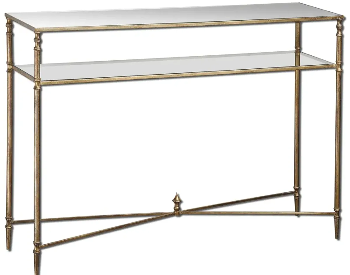 Uttermost Henzler Mirrored Glass Console Table