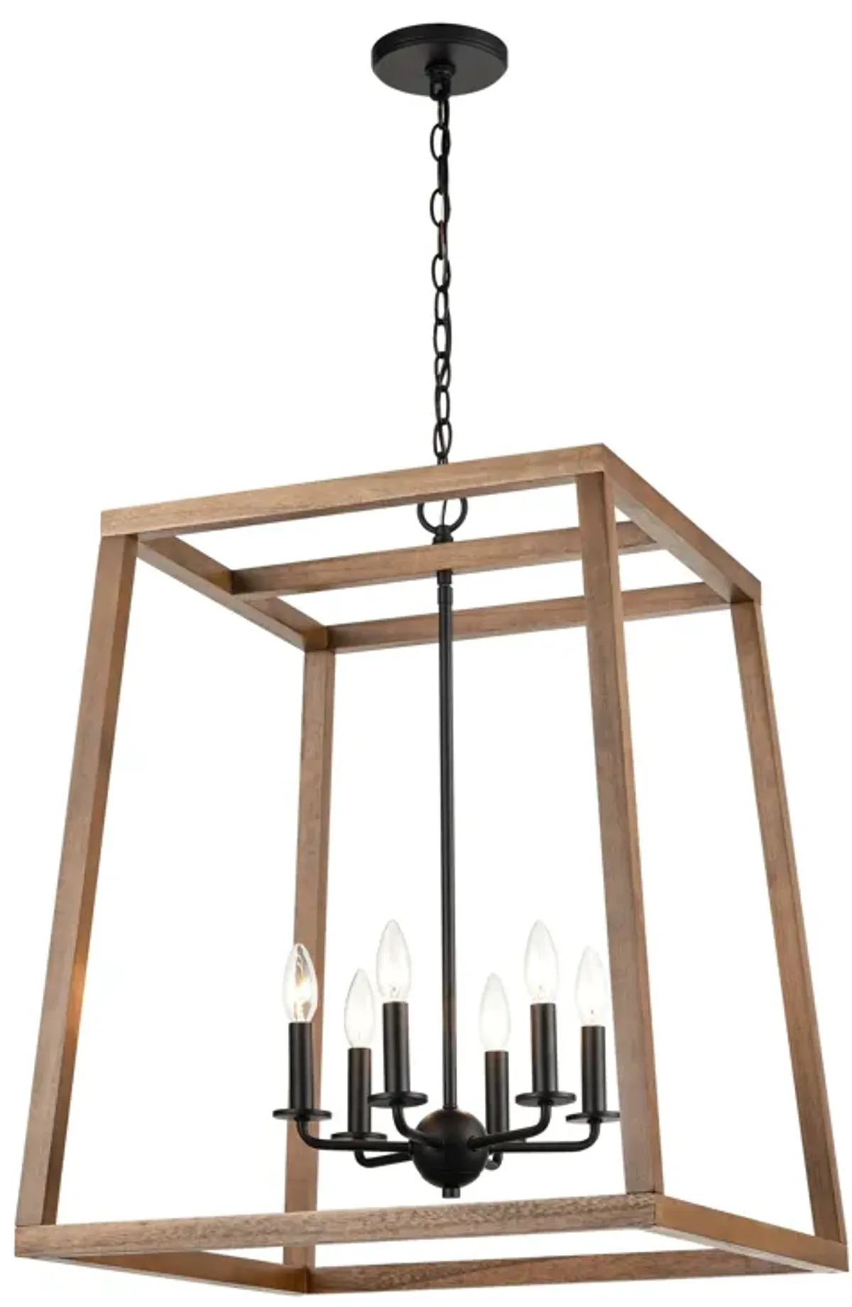 Barrow 22" Wide 6-Light Square Chandelier