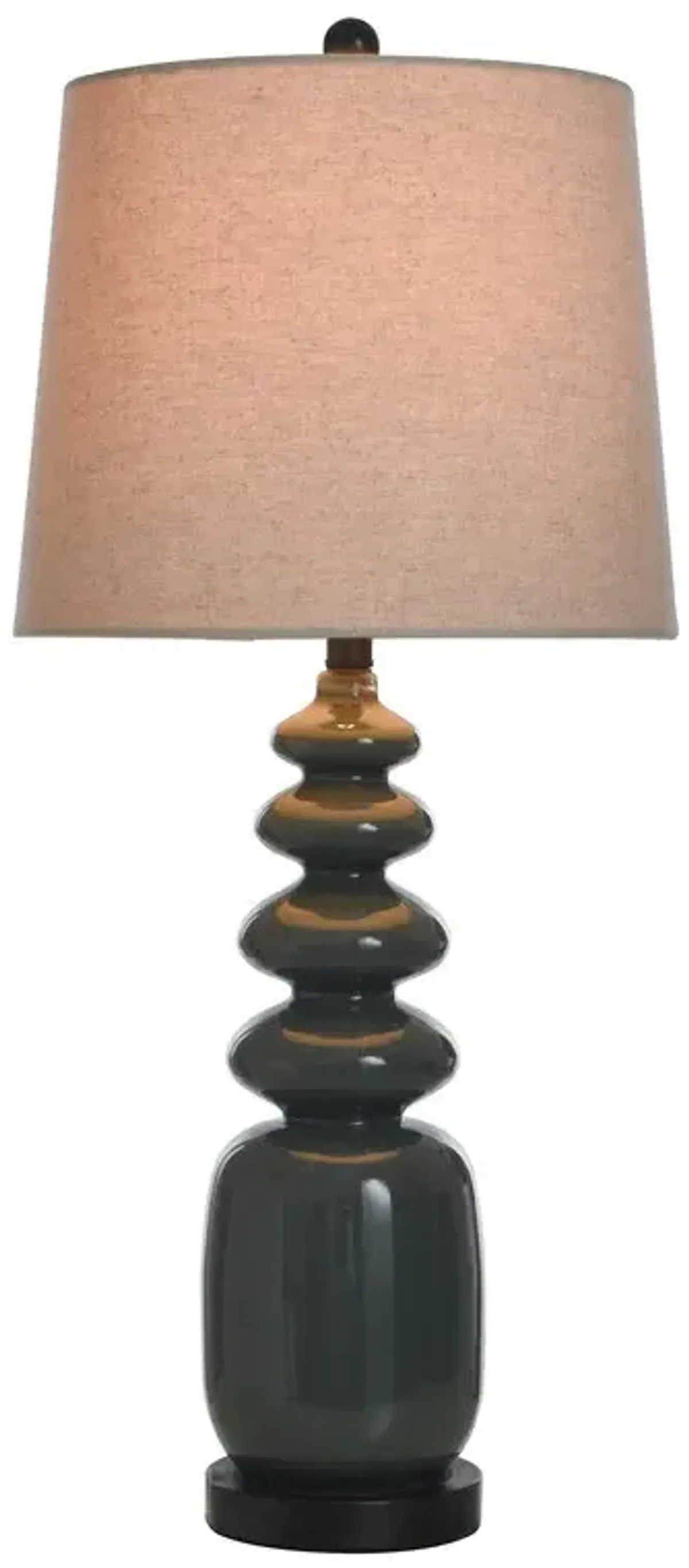 Slate Ripple Ceramic Lamp