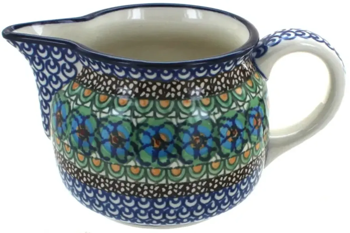 Blue Rose Polish Pottery Sapphire Fields Small Pitcher