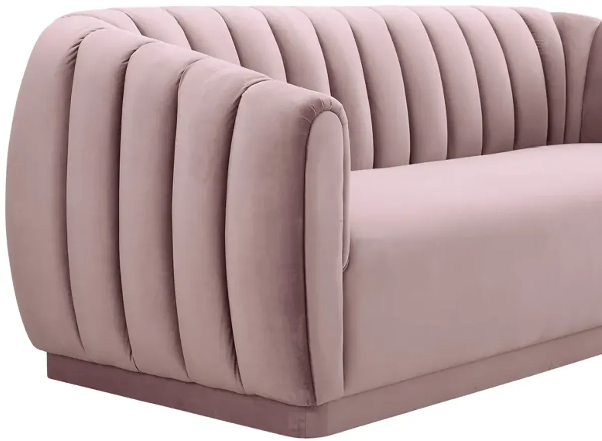 Arno Mauve Velvet Sofa