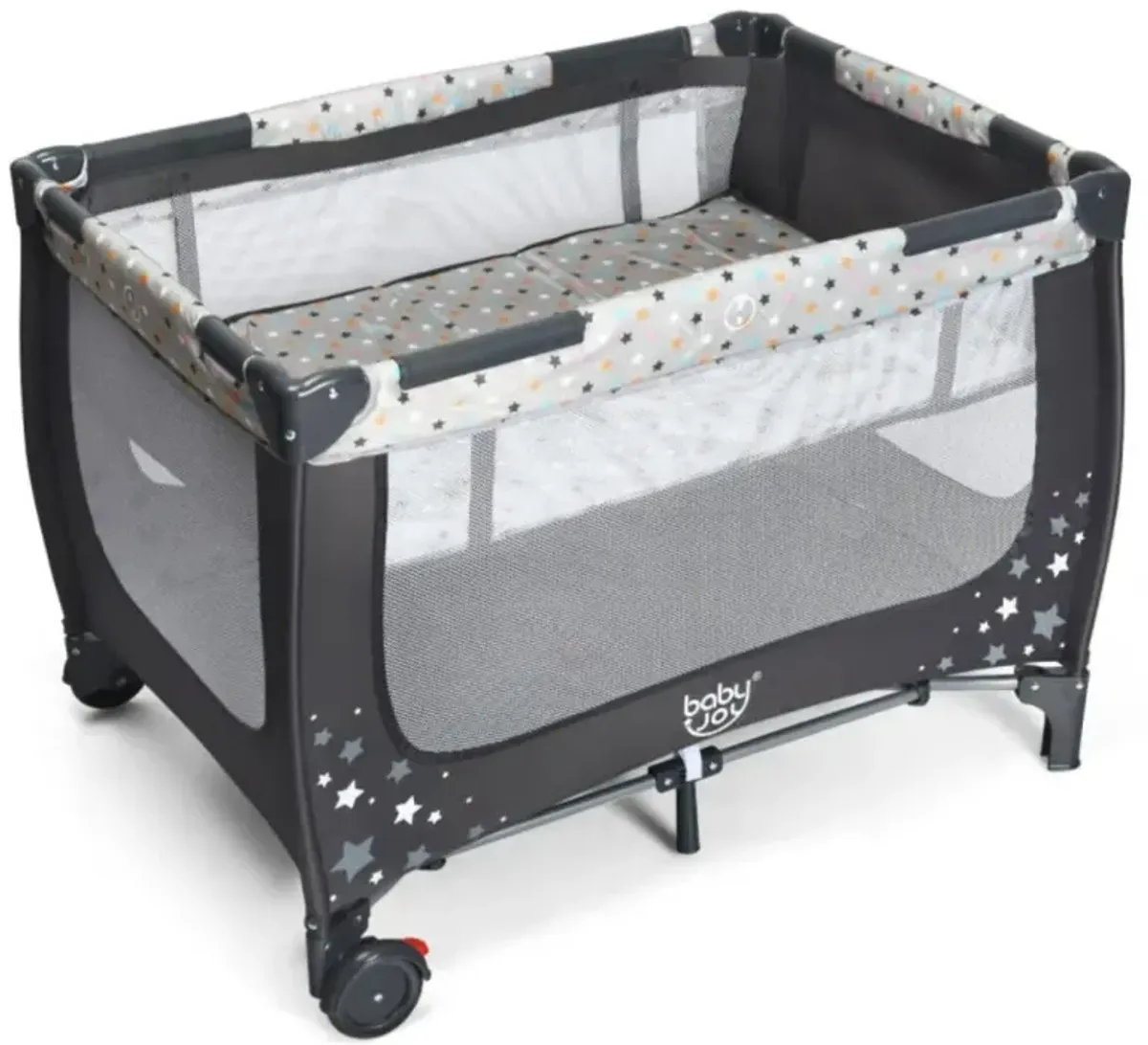 Hivvago Portable Baby Playpen with Mattress Foldable Design