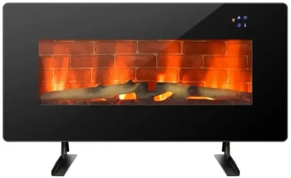 Electric Fireplace Heater – Wall-Mount or Freestanding, Remote-Controlled with Adjustable Flames & Temperature