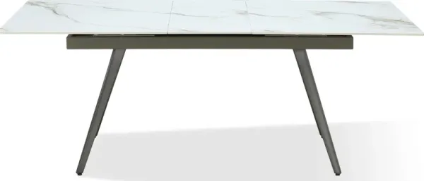 Lucia Stone Top Metal Leg Dining Table