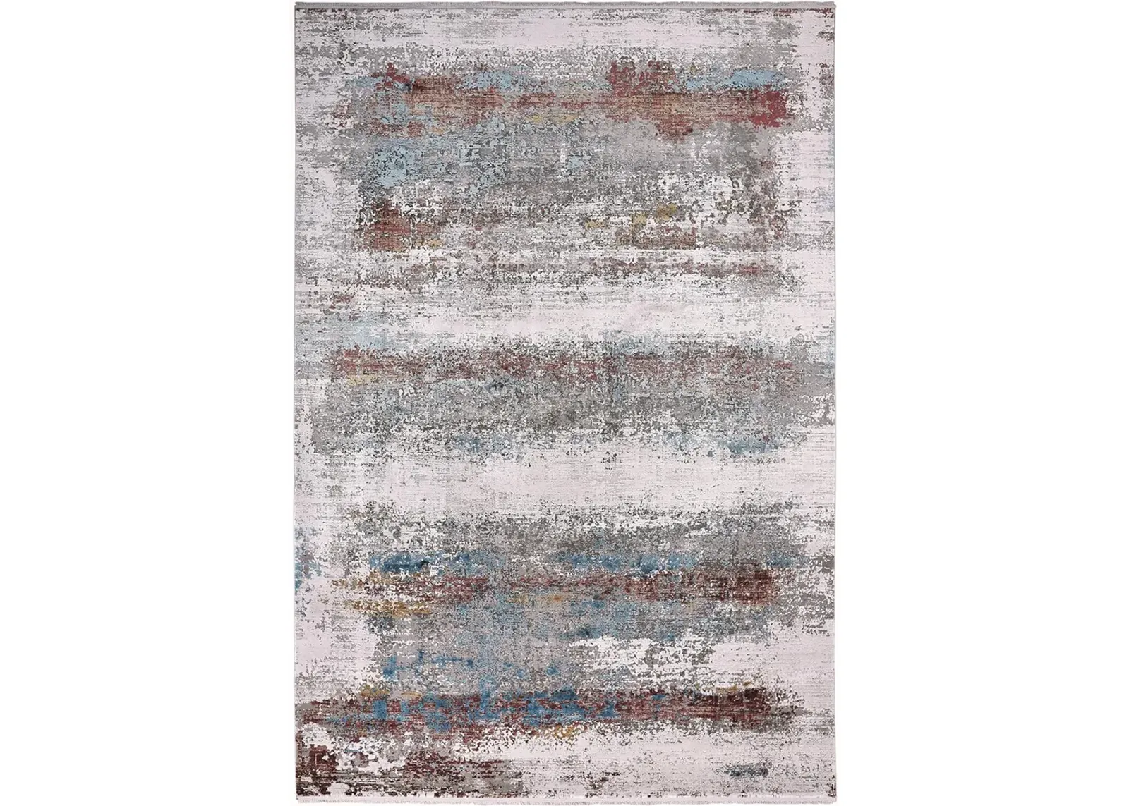 Cadiz 3902F Gray/Red/Blue 3'1" x 10' Rug