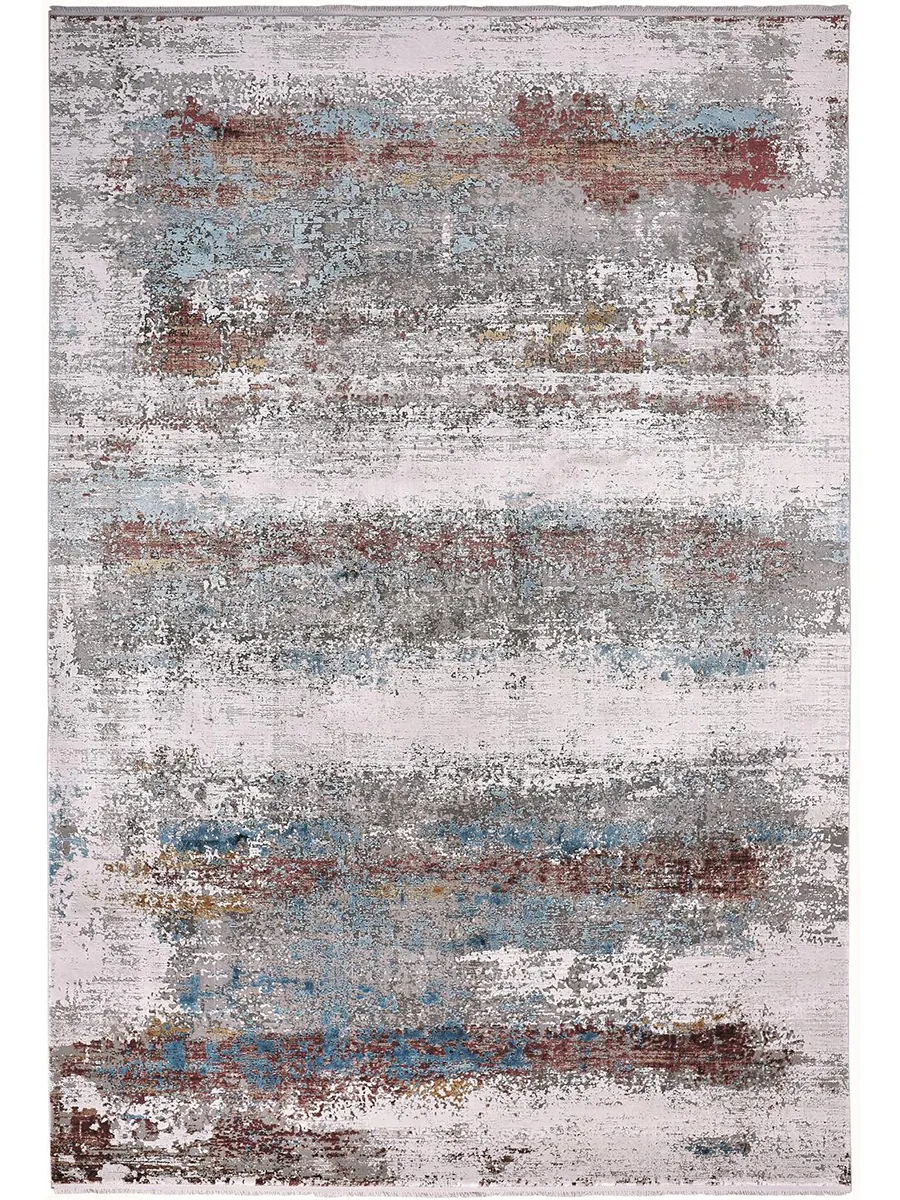 Cadiz 3902F Gray/Red/Blue 3'1" x 10' Rug