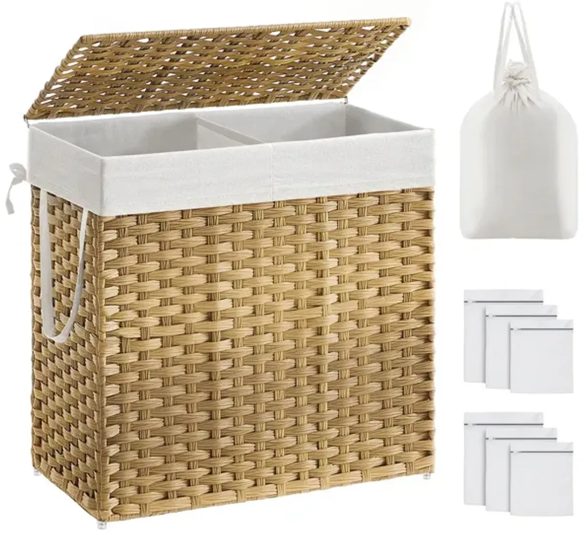 Collapsible Laundry Hamper Space-Saving Design with Easy-to-Carry Handles