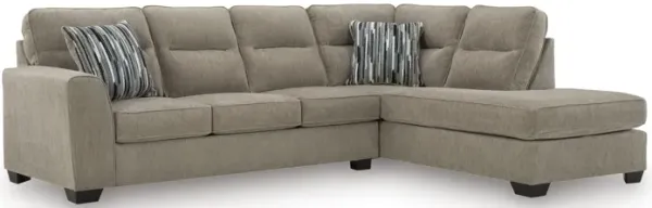 Olten Mocha 2-Piece Sectional with Chaise