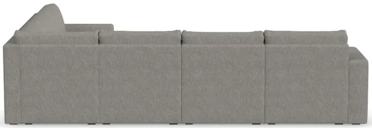 Flex Pebble 6-Seat Sectional with Wide Arm