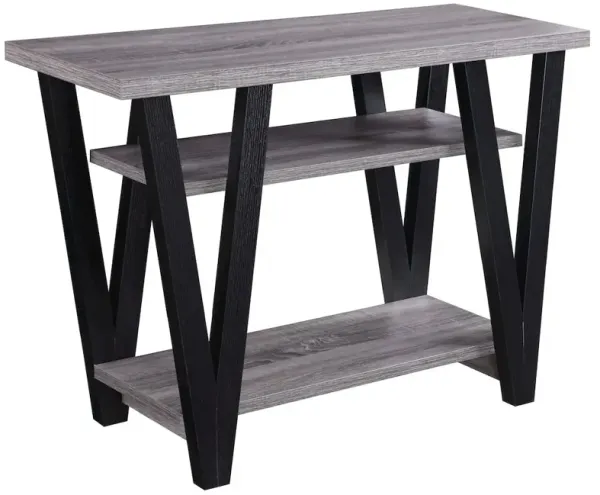 Stevens 2-shelf Engineered Wood Entryway Console Table Grey
