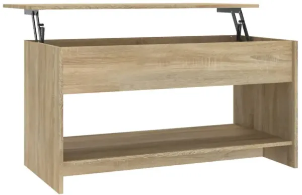 vidaXL Coffee Table Sonoma Oak 40.2"x19.7"x20.7" Engineered Wood