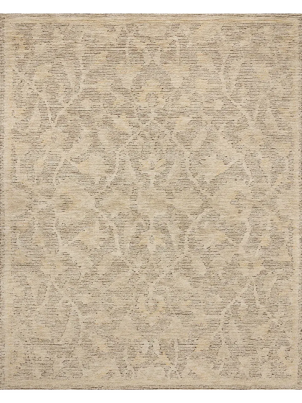 Penny Coffee/Natural 2'6" x 9'9" Runner Rug