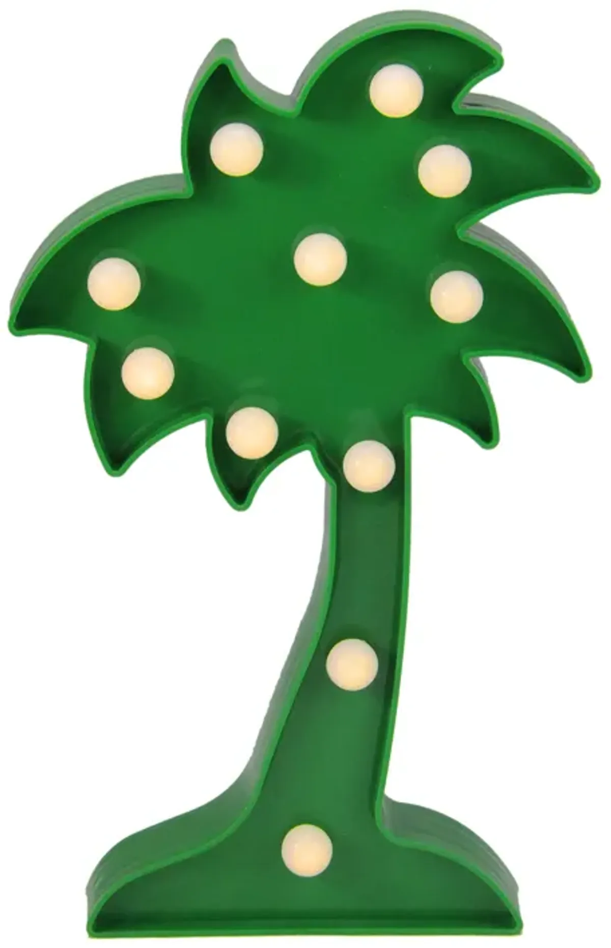 10" Green Palm Tree LED Marquee Wall Sign