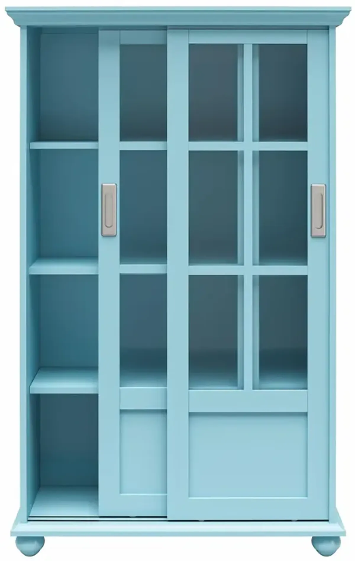 Aaron Lane Bookcase with Sliding Glass Doors