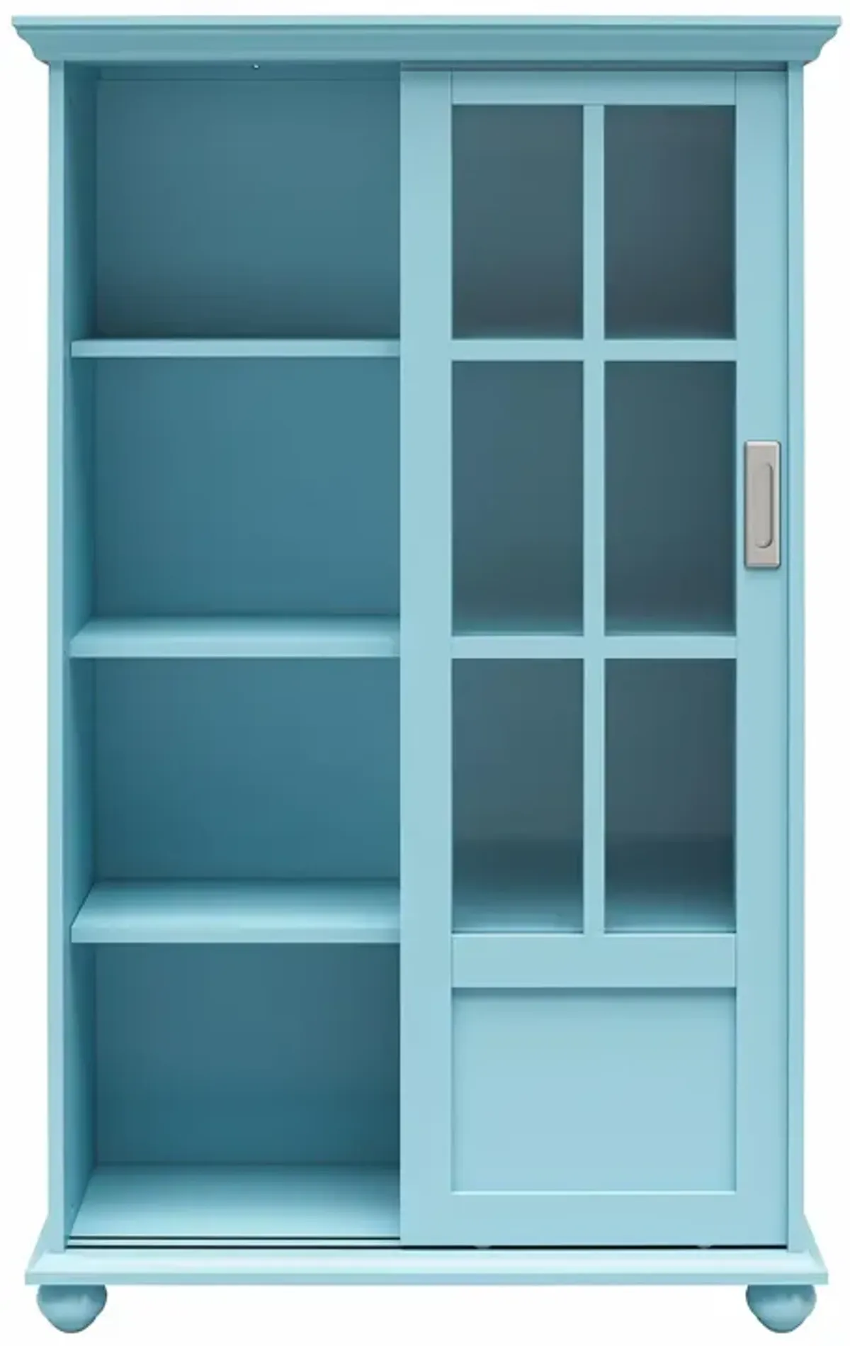 Aaron Lane Bookcase with Sliding Glass Doors