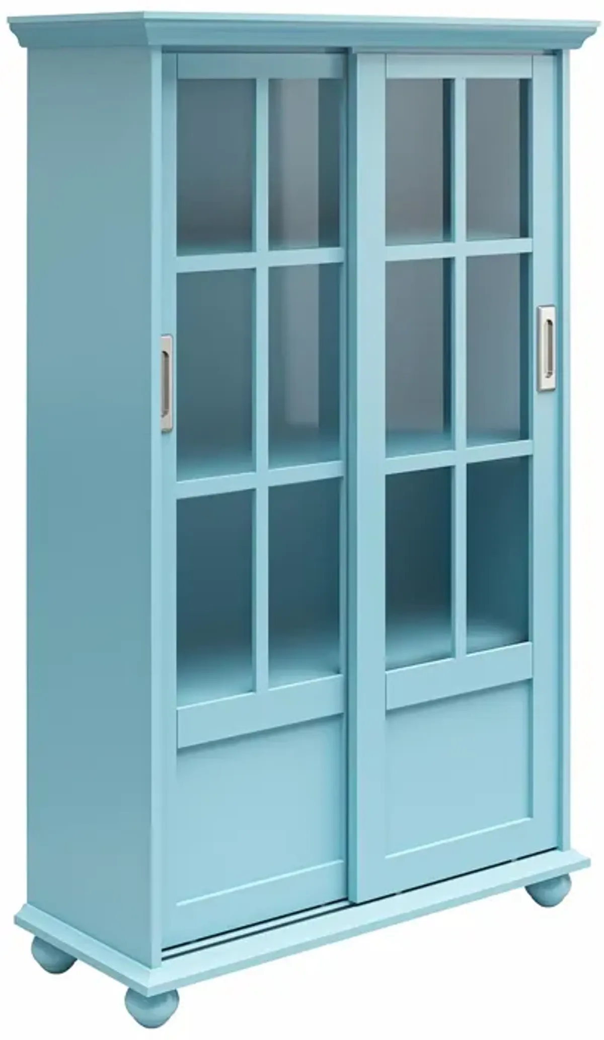 Aaron Lane Bookcase with Sliding Glass Doors