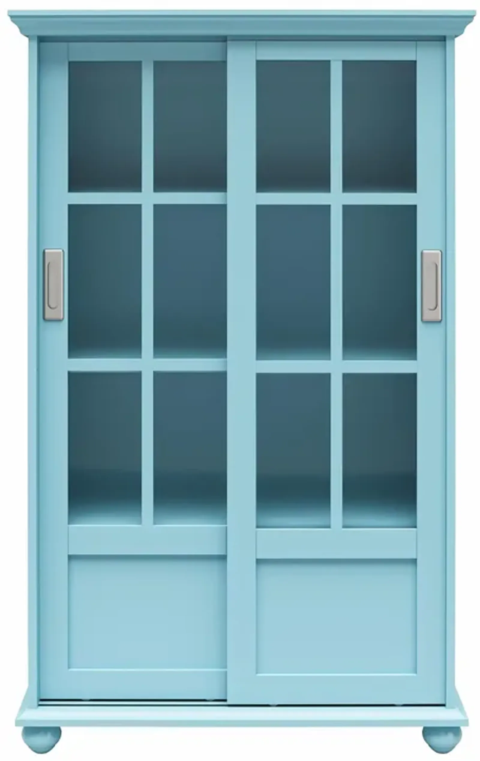 Aaron Lane Bookcase with Sliding Glass Doors