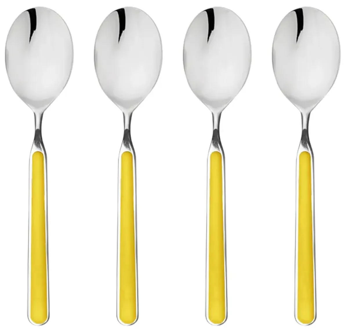 Fantasia 4-Piece American Coffee Spoon Set in Yellow