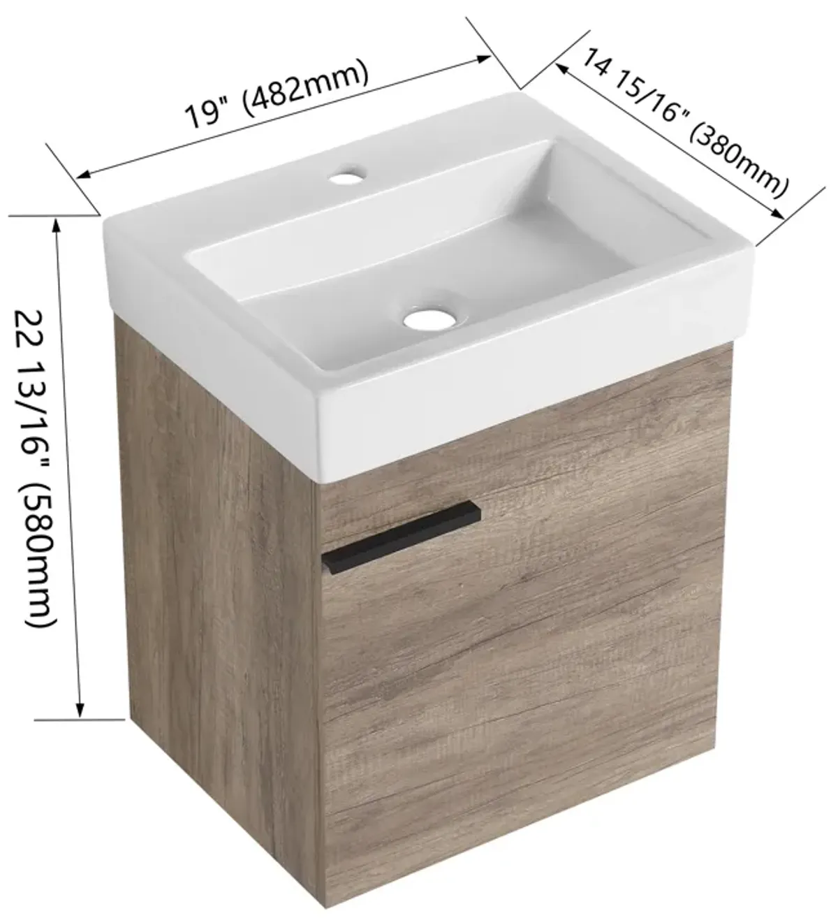 18 inch Bathroom Vanity With Top, Small Bathroom Vanity And Sink