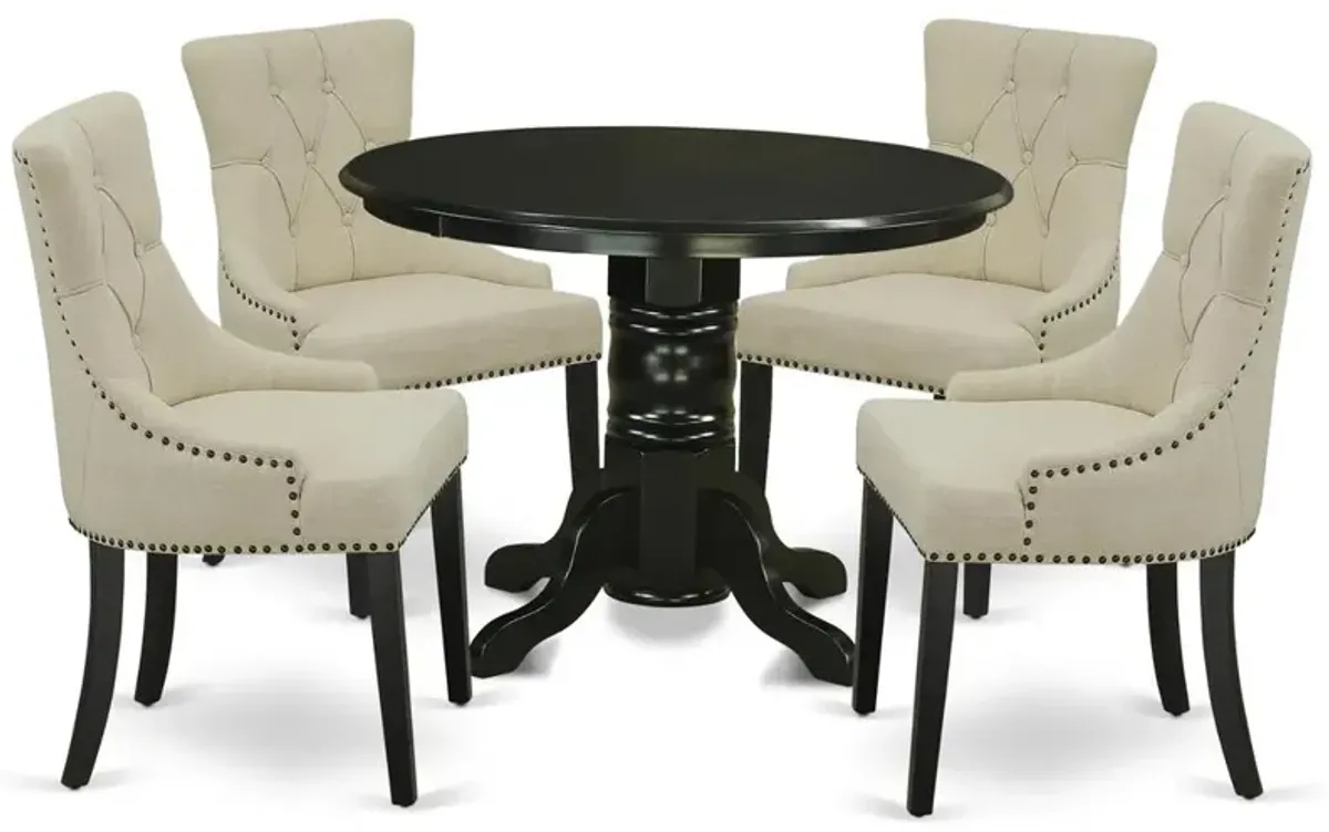 Dining Room Set Black, SHFR5-BLK-02
