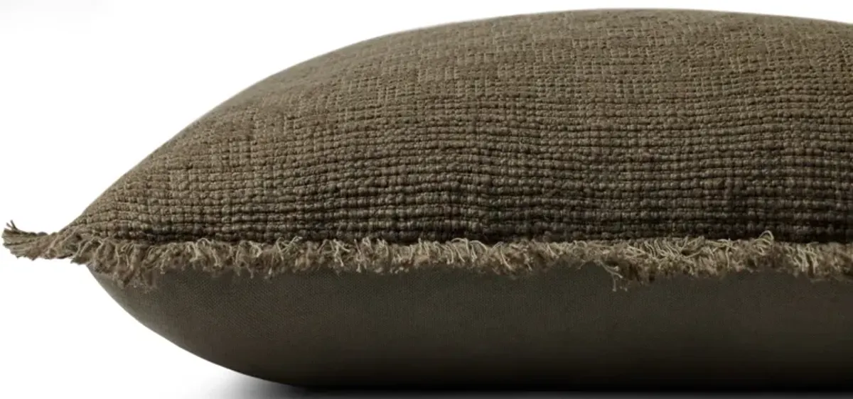 Meadowlark PAL0036 Dark Green 22''x22'' Down Pillow by Amber Lewis x Loloi