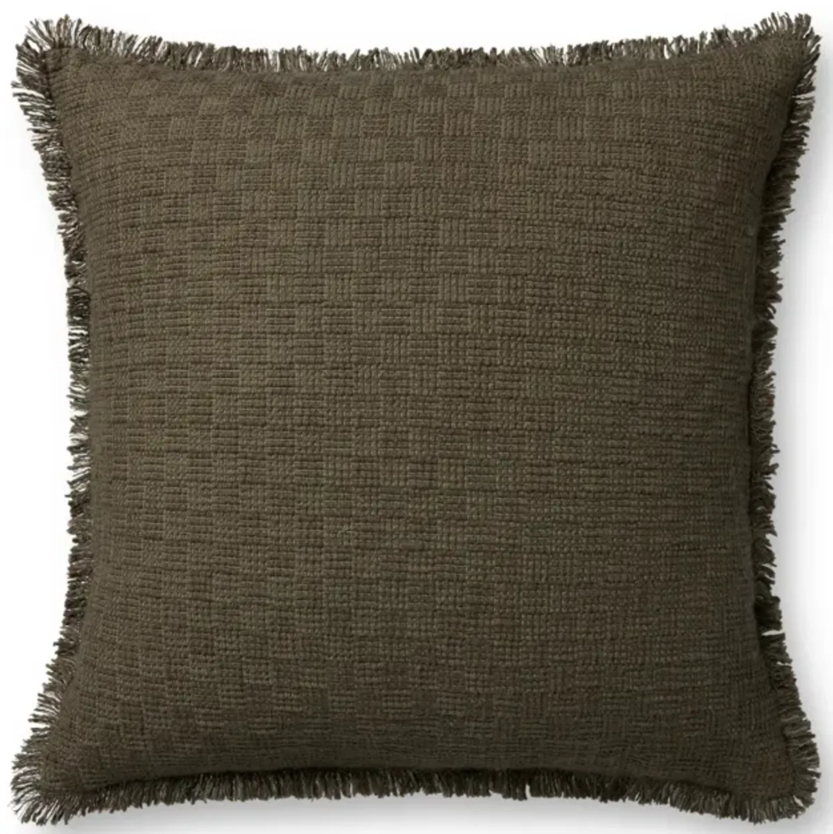 Meadowlark PAL0036 Dark Green 22''x22'' Down Pillow by Amber Lewis x Loloi